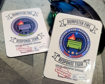 Dumpster Fire Sticker Gift, Dumpster Fire Response Team Assignment, Employee Team Assignment Stickers, Funny Work Sticker, Coworker Gift