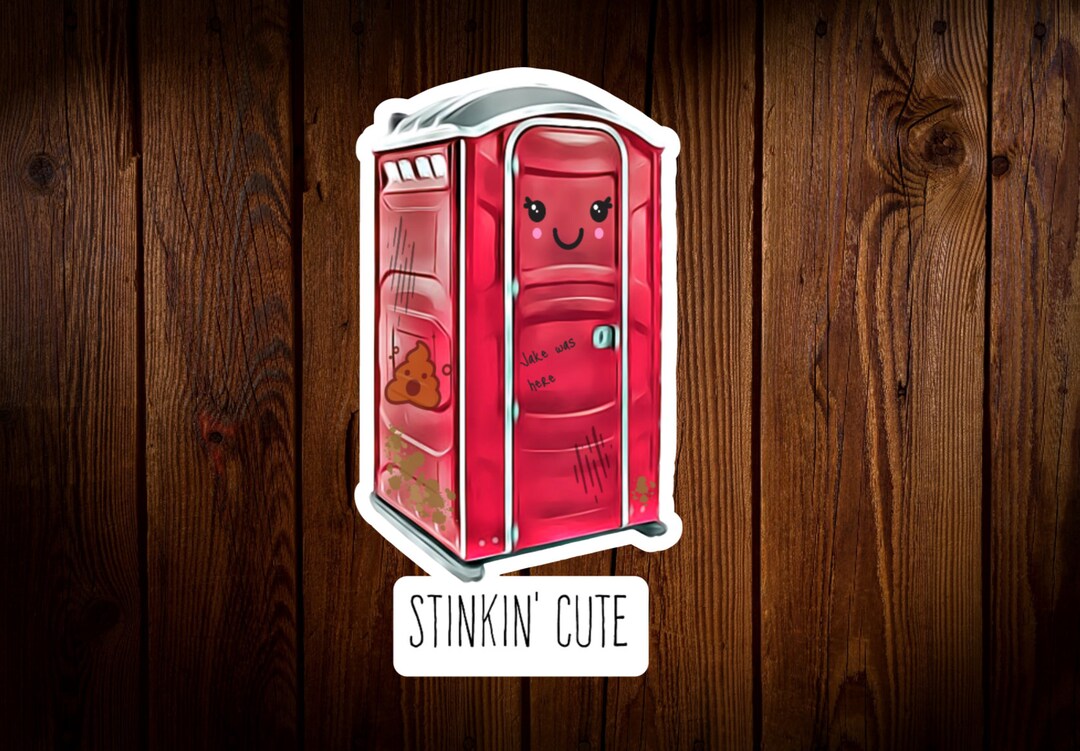 Porta Potty Sticker, Toilet Sticker, Portapotty Sticker, Porta John