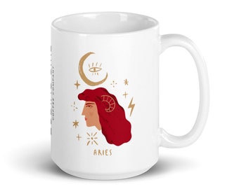 Aries: Zodiac Girl Coffee Mug