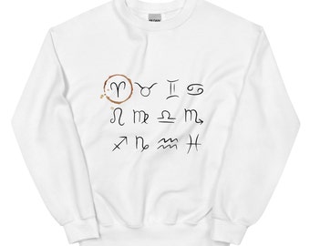 Aries Zodiac Sign Crewneck