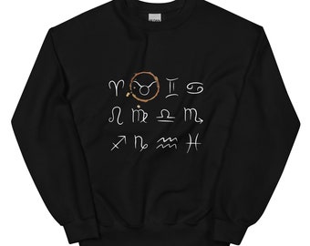 Taurus Zodiac Sign New Moon Crewneck