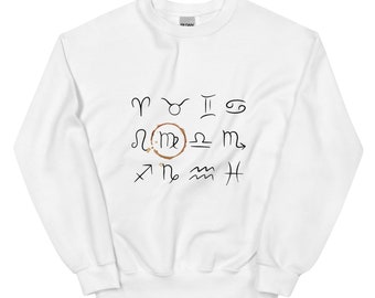 Virgo Zodiac Sign Crewneck