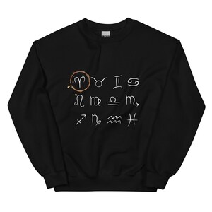 牡羊座星座新月クルーネック