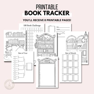 Battle of the Books Reading Tracker Journal, Reading Log, Story Map