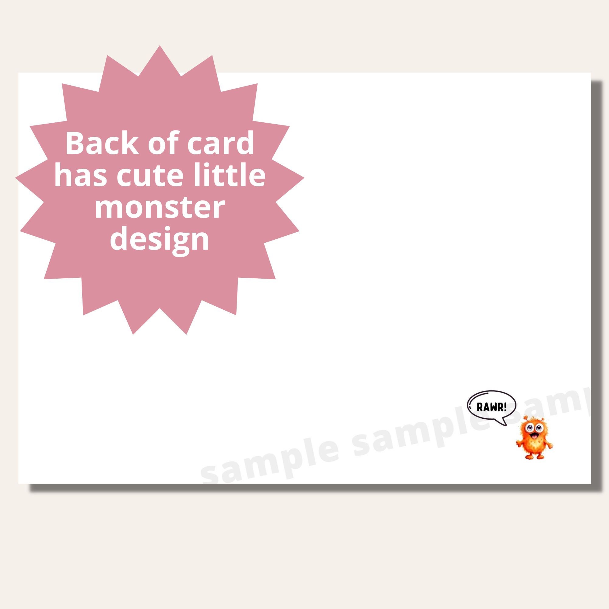Printable Kids Birthday Card Cute Monster Birthday Card for Children ...