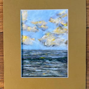 Soft Pastel Seascape, an original soft pastel painting by C.L. Russo