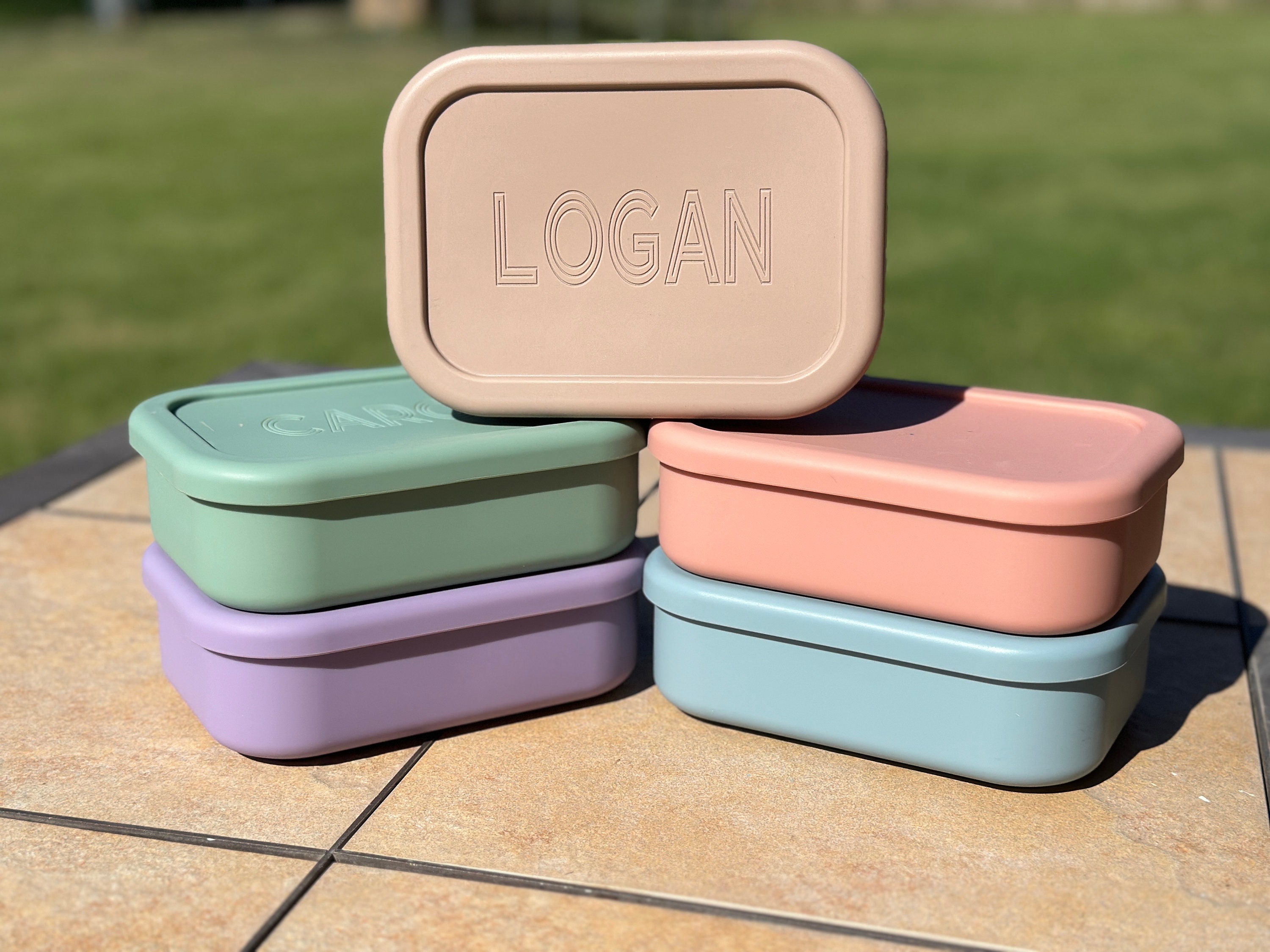 Silicon Bento Box, Custom Bento Box, Personalized Lunch Box, Silicone ...