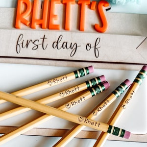 PERSONALIZED PENCILS, Back to School, Labeled Pencils, Custom Engraved Pencils, Student Gift, Teacher Gift, Personalized School Supplies