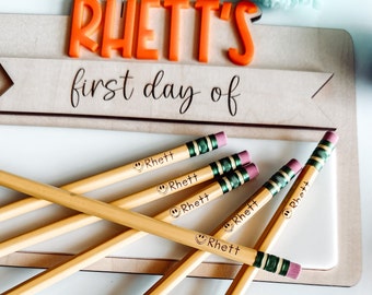 PERSONALIZED PENCILS, Back to School, Labeled Pencils, Custom Engraved Pencils, Student Gift, Teacher Gift, Personalized School Supplies