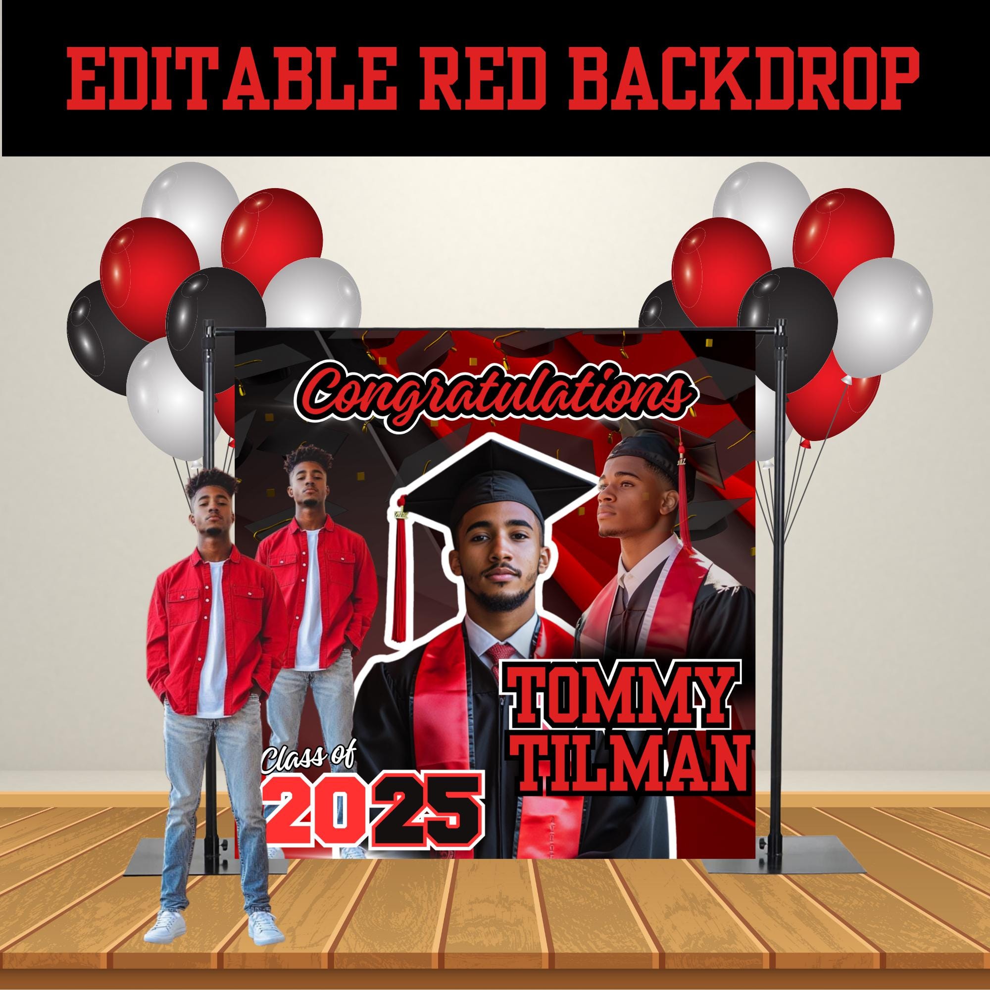 Editable Graduation Backdrop Templates 2026 UPDATED, 4 Class of 2026 ...