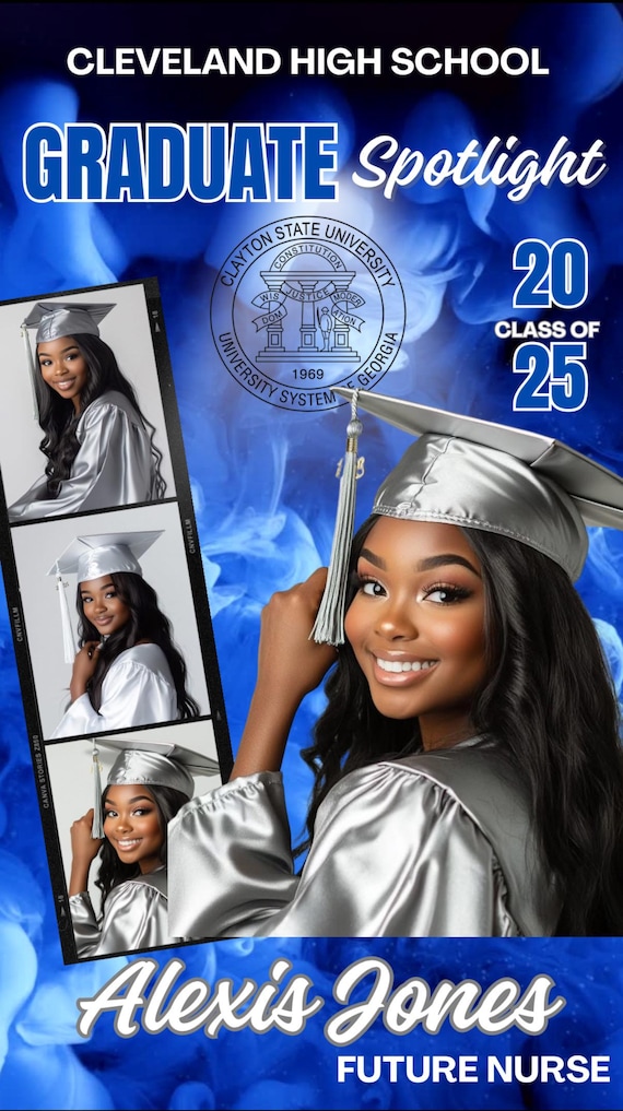 Editable Graduation Video Invitation 2026 UPDATED, Custom Grad Party Video Invite Template for Class of 2026 Digital Download