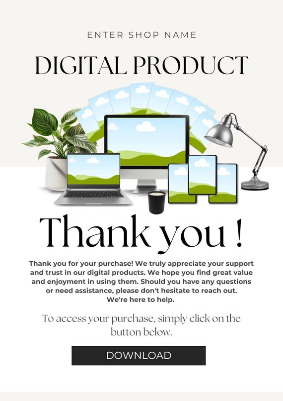 50 Email Delivery Templates: Editable Template, Download PDF Digital Seller Resources (Digital Download)