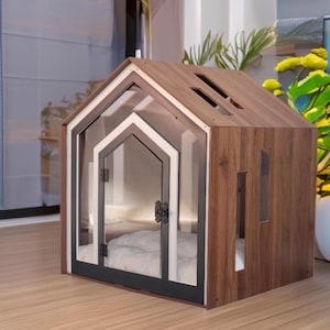 Superb  Indoor Dog House, Dog Crate, Dog Crate Furniture, Indoor Modern Dog Kennel, Indoor Dog House for Big Dogs