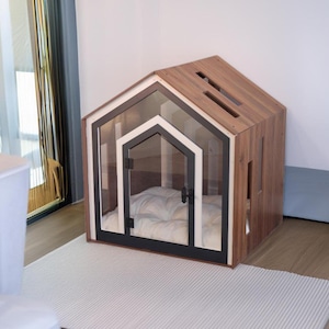 Superb  Indoor Dog House, Dog Crate, Dog Crate Furniture, Indoor Modern Dog Kennel, Indoor Dog House for Big Dogs