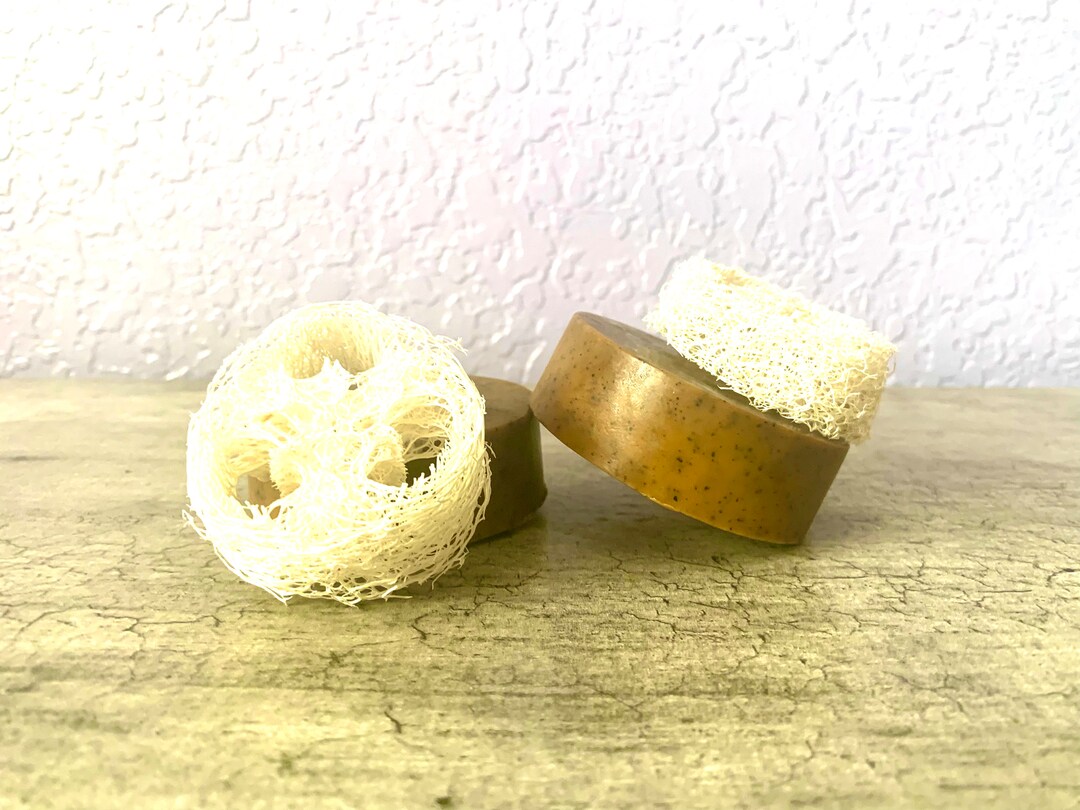 2pack Turmeric Coffee Grounds Soaps With Lavender Essential Etsy