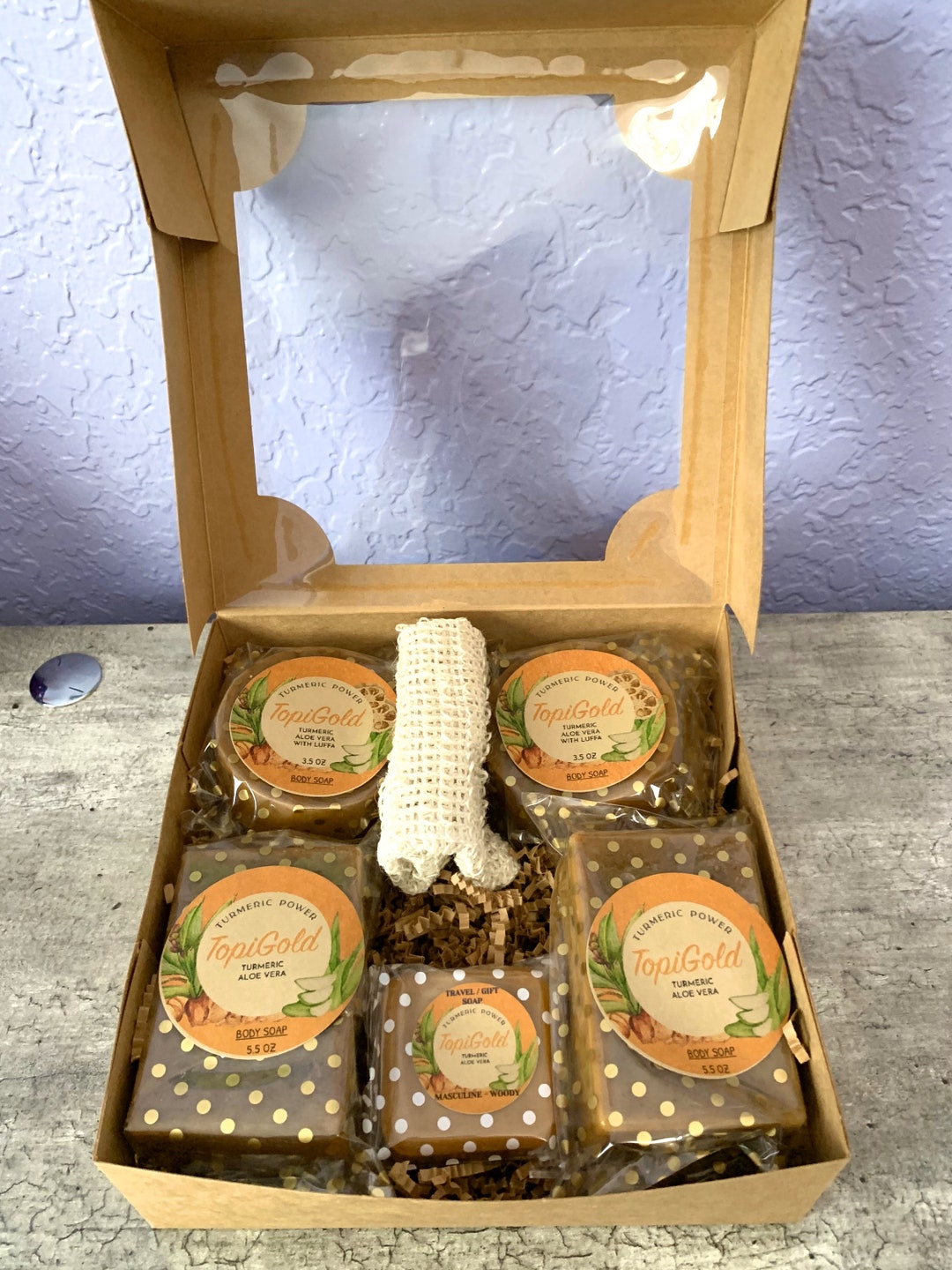 Gift Set Turmeric Aloe Vera Soap With Cedarwood Essential Oil Etsy