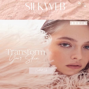 SilkWeb | WIX Website w/ Shop Template | Blush
