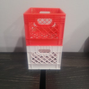 Mini Milk Crate Stackable 3 pack