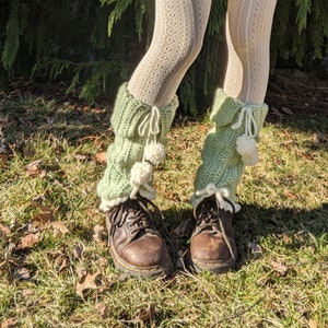 Forest fairy legwarmers crochet pdf pattern