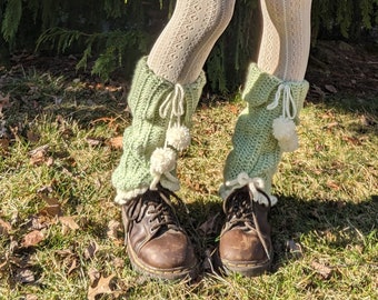 Forest fairy legwarmers crochet pdf pattern