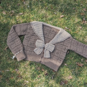 Biscuit cardigan crochet pattern (PDF pattern)