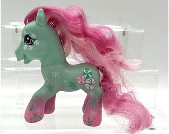 2007 Hasbro MLP My Little Pony G3 Minty Winter Snowflakes Holiday Christmas