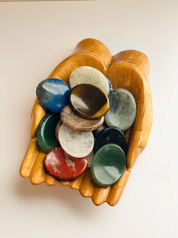Assorted Gemstone Worry Stone: Calming Palm Stone