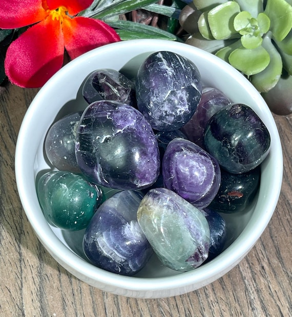 Rainbow Fluorite /Tumbled/ Grade "A"/ Premium Quality
