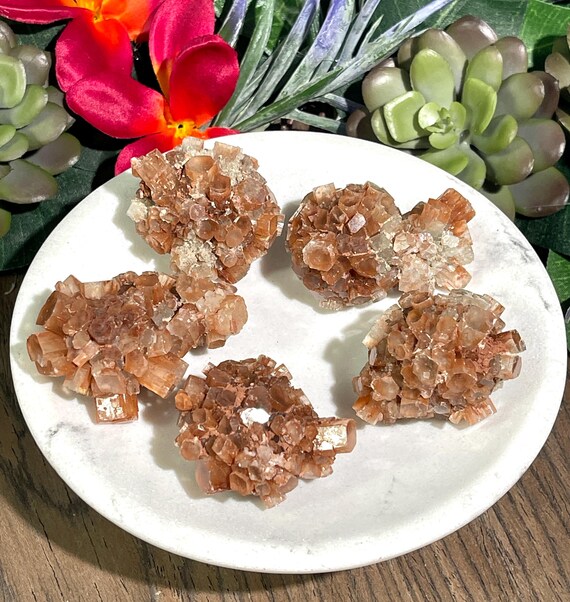 Aragonite Cluster: Mini Crystal for Root Chakra, Grounding Stone