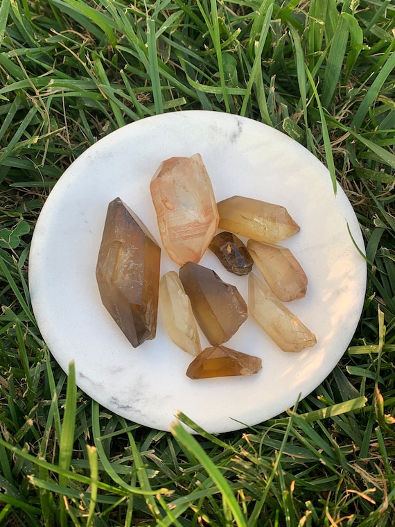 Citrine Points, Raw Natural