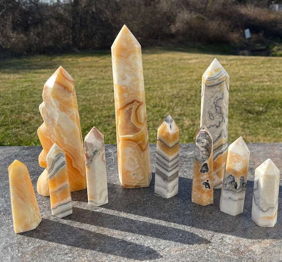 Orange Calcite Towers
