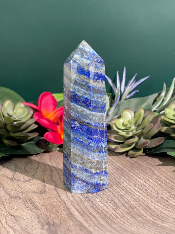 Lapis Lazuli Tower/ Crystal Tower/Inner Wisdom/Protection/Communication/Third Eye Chakra/Leo