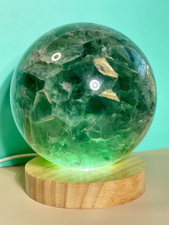Fluorite Crystal Sphere/Large 4.5"/Energy/Clarity