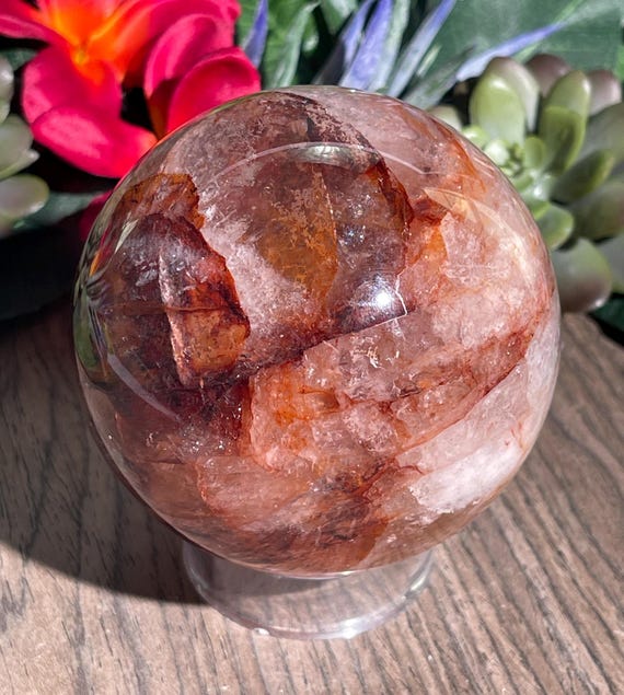 Fire Quartz Sphere/Spiritual growth