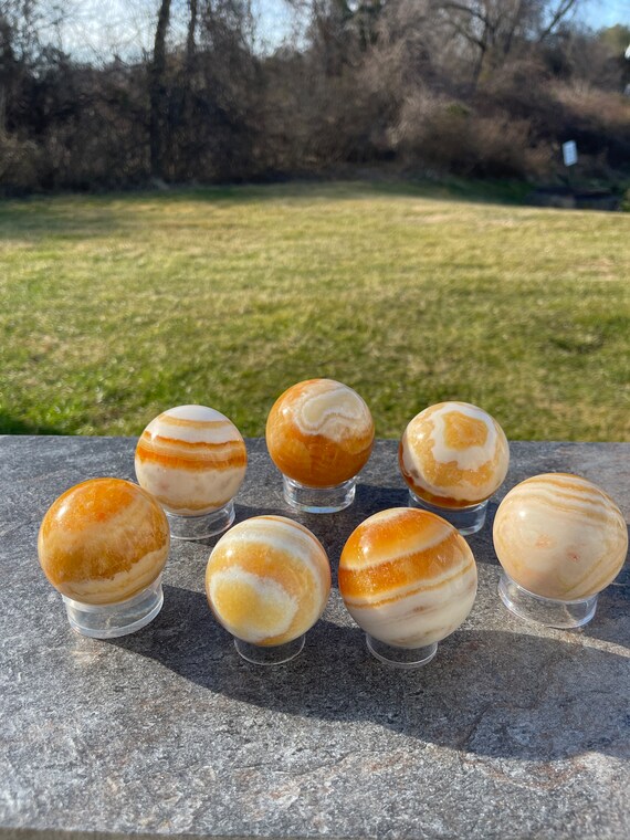 Orange Calcite Sphere