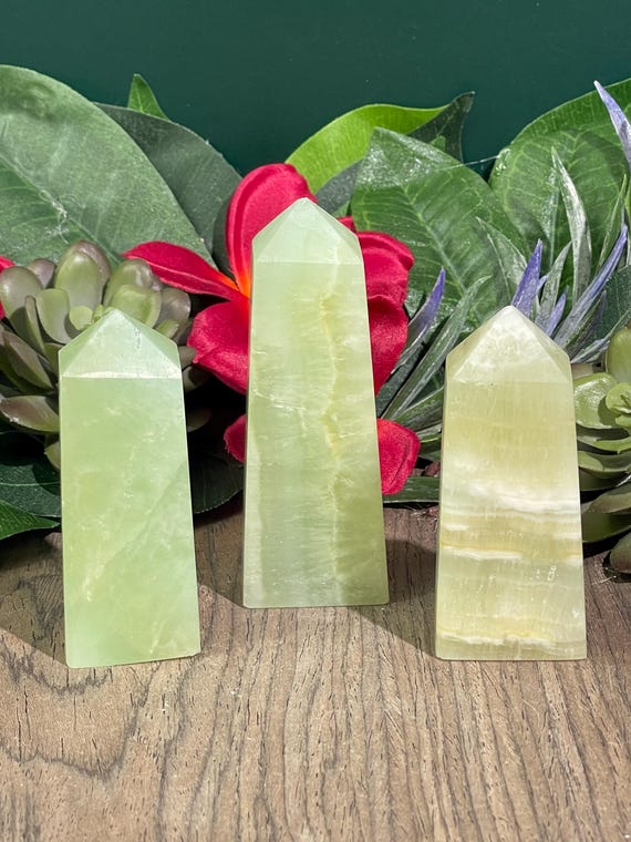 Green Calcite Tower|Heart Chakra Healing Crystal