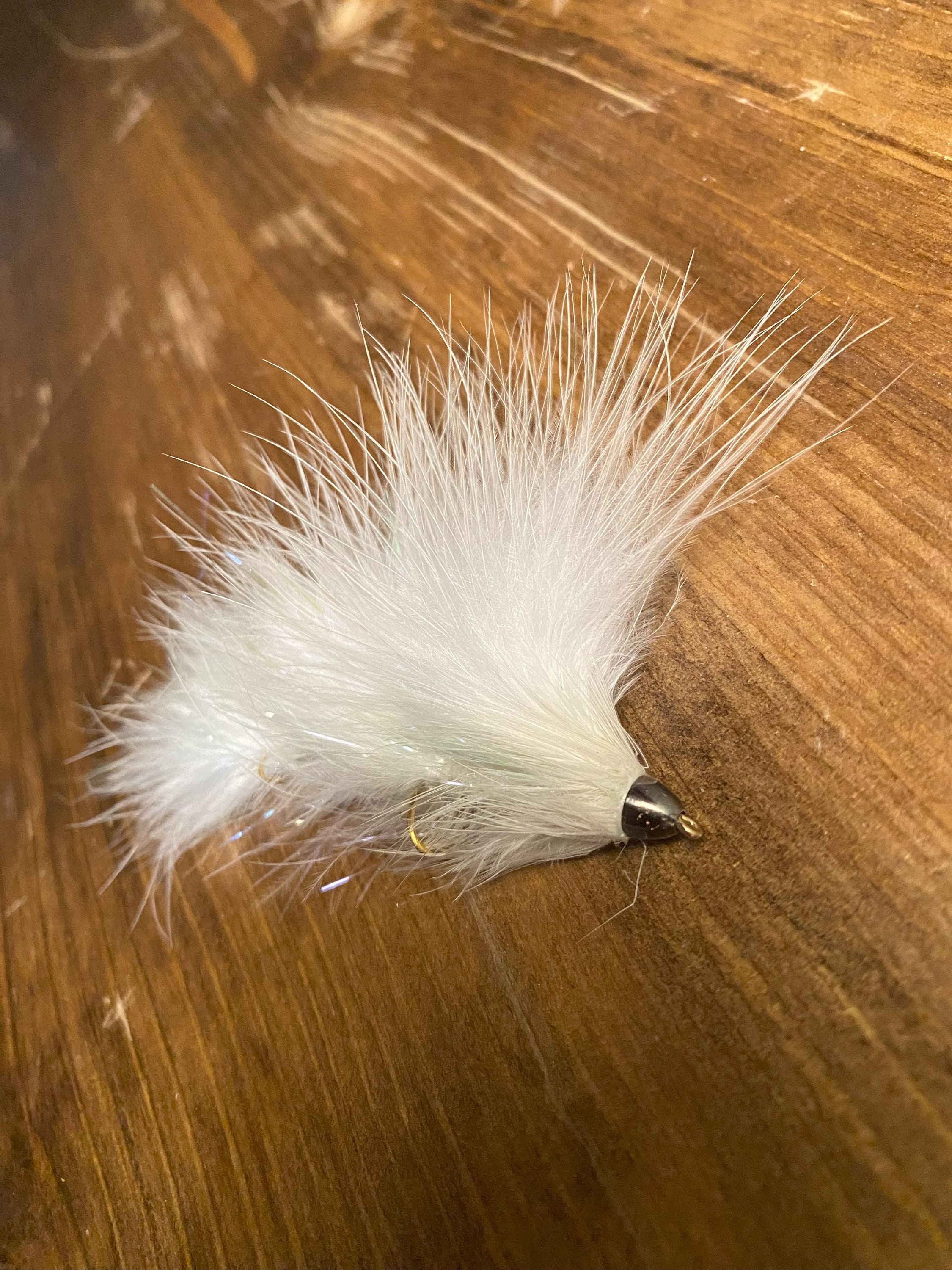 4'' Rusty Trombone Fly Fishing Streamer in white Color Pattern ...