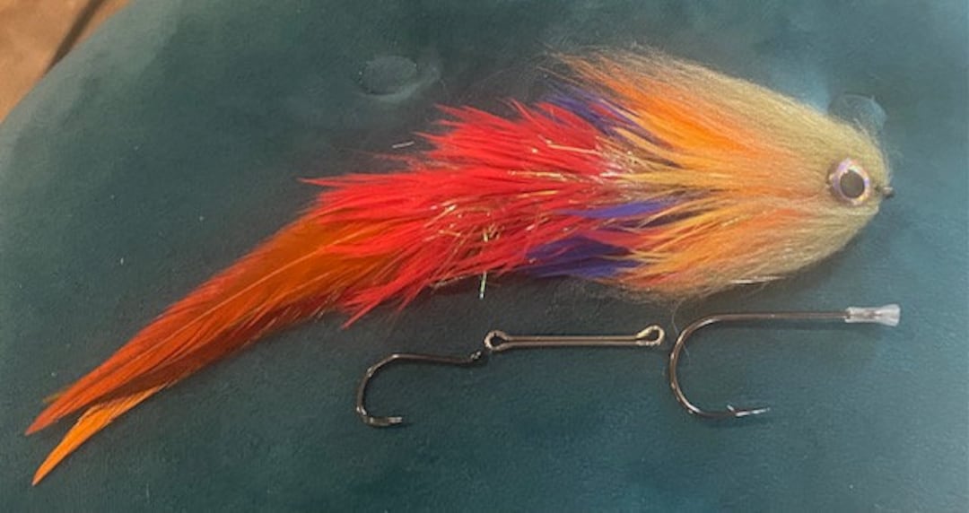 8 Game Changer Fly Fishing Streamer in scarlet Etsy