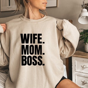 Wife mom sale boss hoodie dress
