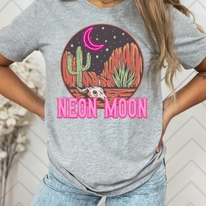 Neon Moon shirt, classic country shirt, music shirt, oversized cotton vintage t-shirt