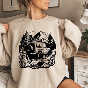 American offroad sweatshirt, Offroad forest shirt, USA Flag sweatshirt, US Offroad, 4WD offroad shirt, Offroad Forest 4WD Sweater