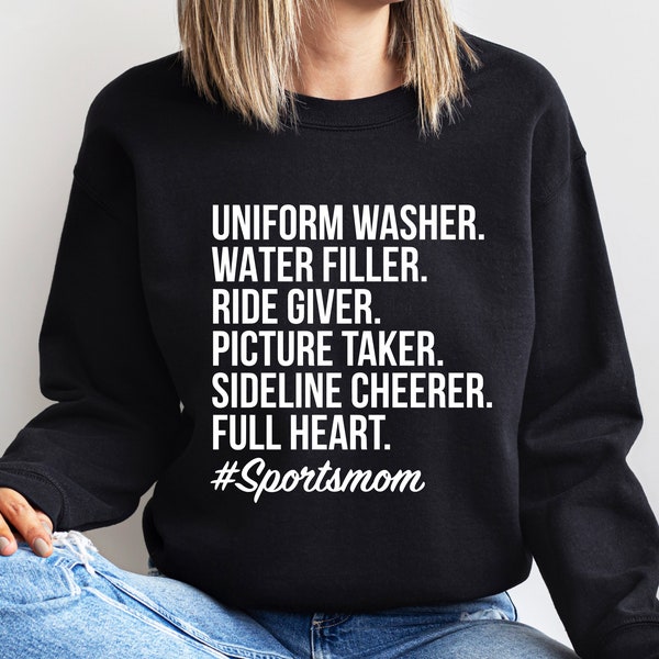 Sports Mom Sweatshirt, Baseball Mom Shirt, Football Mom Shirt, Mom Life Sweatshirt, Game Day Gift, Team Mother Shirt, Mom Birthday Gift