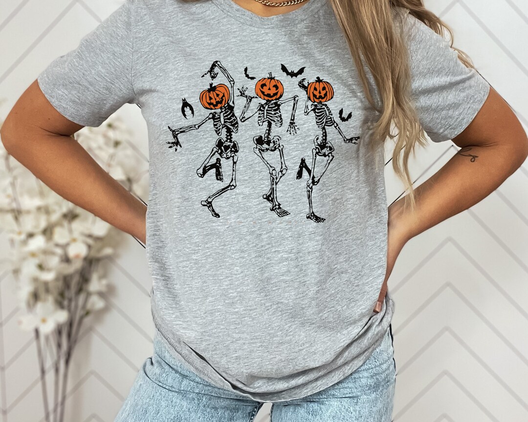 Dancing Skeletons Halloween Shirt for Women,halloween Tshirts