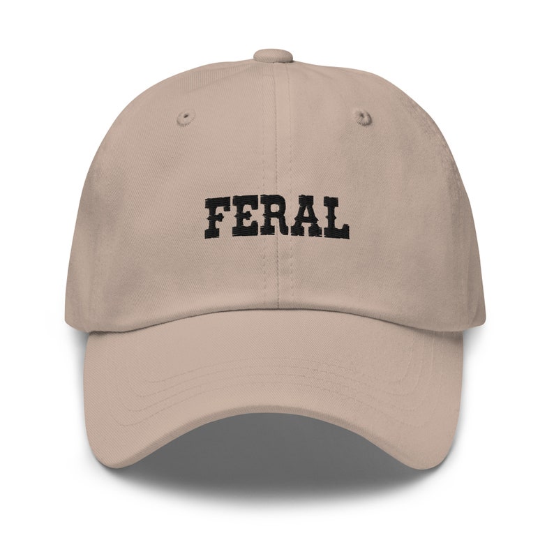 Funny Hat, Feral Hat, Meme Hat, Gag Gift, Sarcasm Hat, Friend Gift, Embroidered Hat, Aesthetic Hat, Weird Hat, Gift For Men