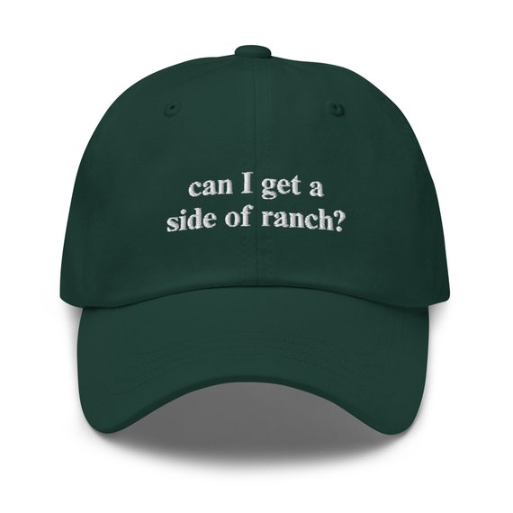 Ranch Hat, Funny Ranch Hat, Trendy Hat, Meme Hat, Dad Hat Aesthetic, Funny Hat