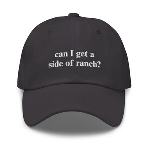 Ranch Hat, Funny Ranch Hat, Trendy Hat, Meme Hat, Dad Hat Aesthetic, Funny Hat