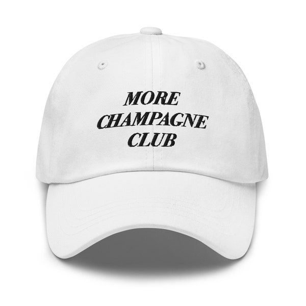 More Champagne Club, Aesthetic Hat, Drinking Hat, Tequila Hat, Alcohol Hat, Bachelorette Party, Summer Hat, Vacation Hat, Friend Gift