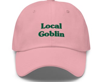 Local Goblin Hat, Funny Hat, Meme Hat, Trendy Hat, Dad Hat Aesthetic, Goblincore Gift