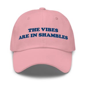 The Vibes Are In Shambles, Funny Hat, Weird Hat, Meme Hat, Cute Hat, Embroidered Hat, Friend Gift