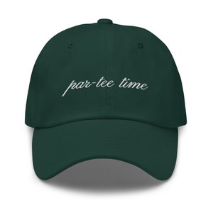 Golf Hat, Par tee Time, Golfer Hat, Golf Gift, Golf Lover Gift, Birthday Gift Golf, Funny Hat, Wife Gift, Embroidered Hat, Gift For Her